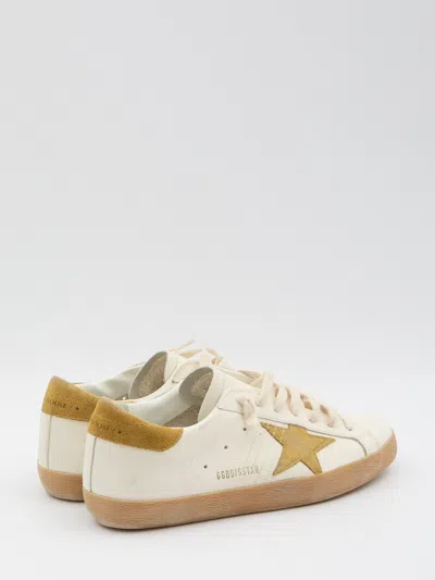 Golden Goose Super Star Leather Upper Toe And To In Neutral