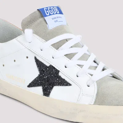 Golden Goose Super Star Glitter Sneakers In Animal Print