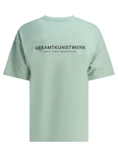 Goldwin Oamc Logo-print T-shirt In Green