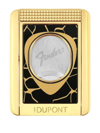 St Dupont Guitar-pick Cutter In Black
