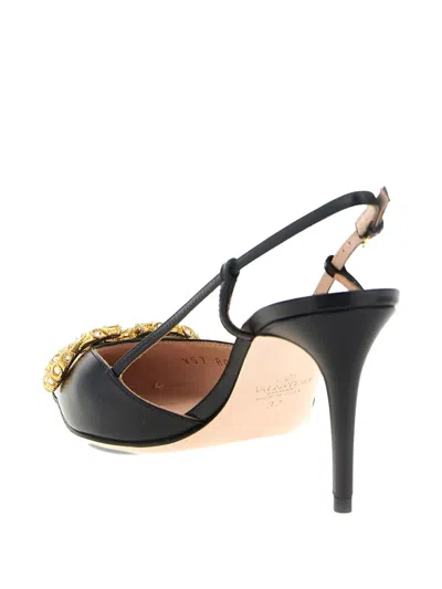 Valentino Vlogo Signature Pointed Toe Pumps In Black