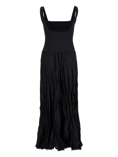 Johanna Ortiz Mariner Sleeveless Maxi Dress In Black