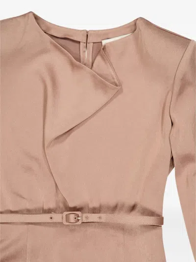 Roland Mouret Cowl-neck Midi Dress In Pink