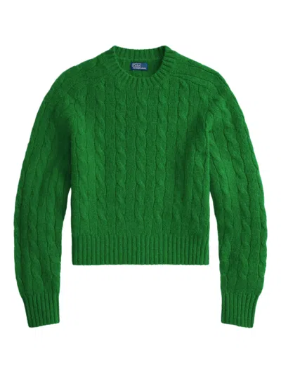 Polo Ralph Lauren Cable-knit Sweater In Green