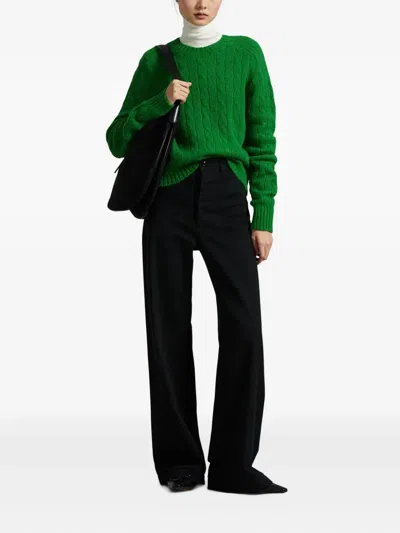 Polo Ralph Lauren Cable-knit Sweater In Green
