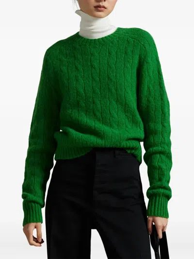 Polo Ralph Lauren Cable-knit Sweater In Green