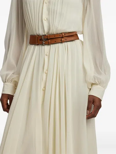 Ralph Lauren Double-buckle Leather Belt