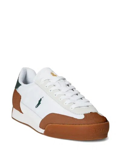 Polo Ralph Lauren Hester Suede Low-top Sneakers In White