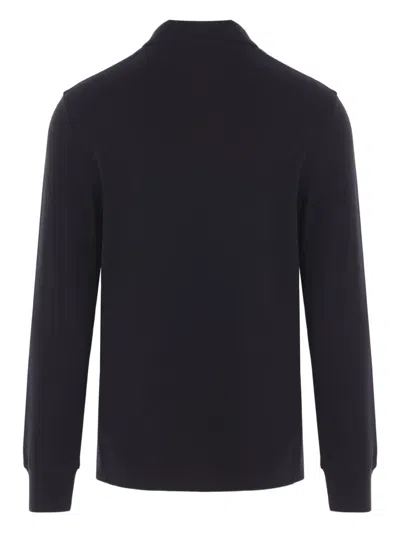 Brunello Cucinelli Long-sleeve Polo Shirt In Black