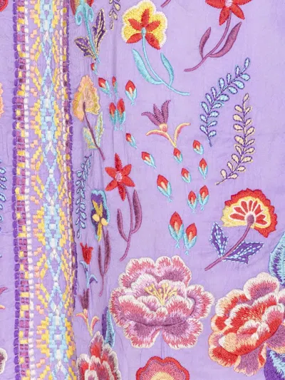 Johnny Was Bougainville Lafaret Blouse In Purple In Blue