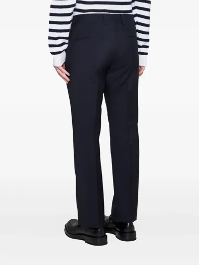 Valentino Pleated Straight Leg Trousers In Black