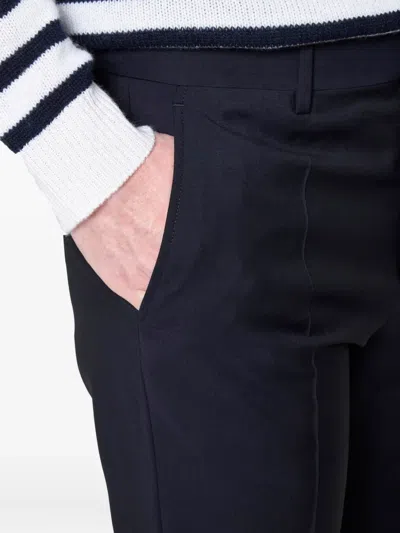 Valentino Pleated Straight Leg Trousers In Black