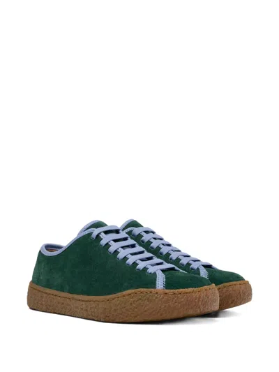 Camper Peu Terreno Suede Lace-up Sneakers In Green