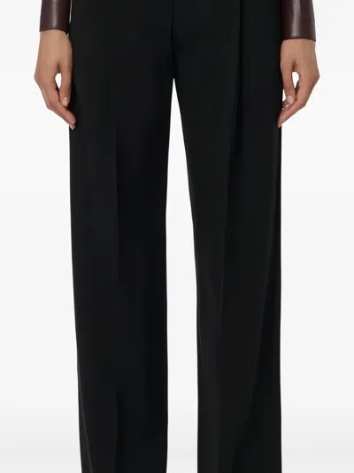 Elisabetta Franchi Pleated-detail Trousers In Black
