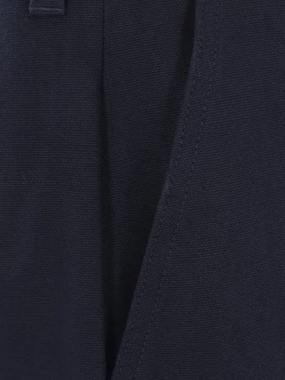 Thom Browne Multi-pocket Cotton Trousers In Blue