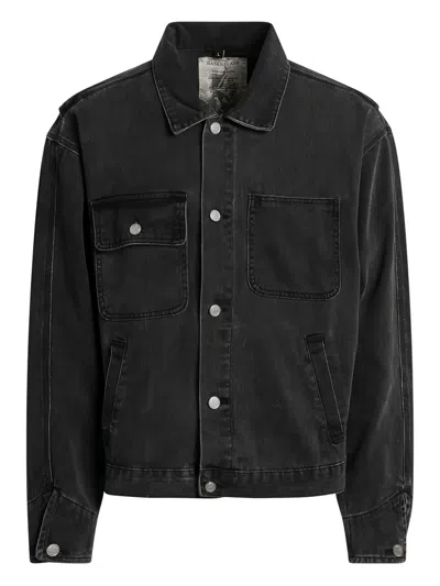 Basketcase Gallery Double-pocket Denim Jacket In Black