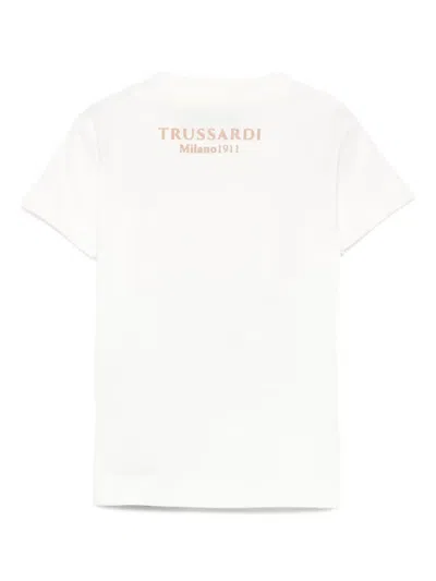 Trussardi Junior Dog-print T-shirt In White