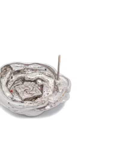 Magda Butrym Rose Earrings In Metallic