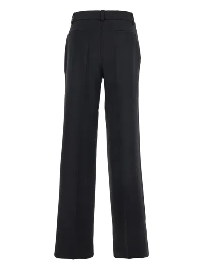 P.a.r.o.s.h Gabardine Pocket Trousers In Blue