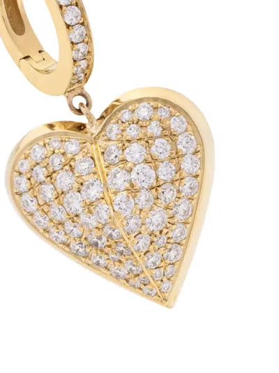 Peruffo 18k Yellow Gold Diamond Hoop Earrings