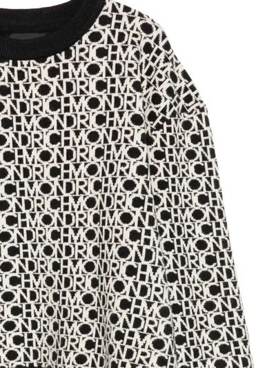 John Richmond Junior Logo-pattern Sweater In Black