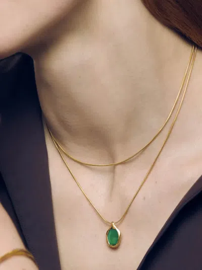 Monica Vinader Odyssey Necklace In Gold
