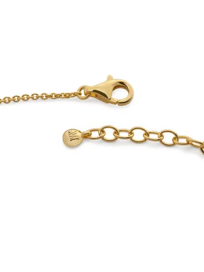 Monica Vinader Gold Siren Muse Disc Chain Necklace In Gold