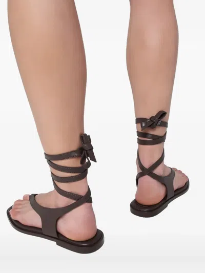 A.emery Leather Flat Sandals