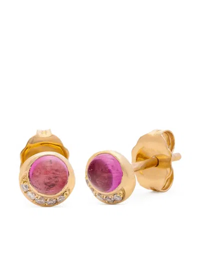 Eden Presley 14k Moonrise Tourmaline And Diamond Earrings