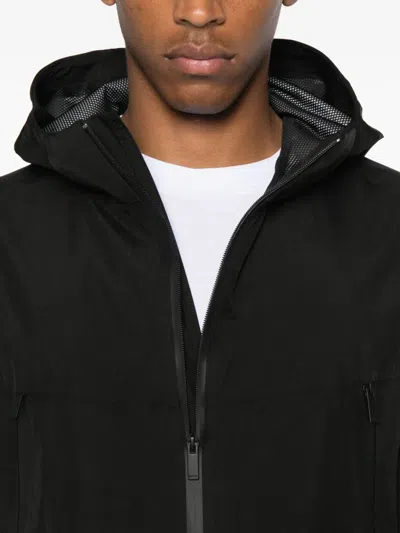 Hugo Boss Gore-tex® Waterproof Windbreaker Jacket In Black