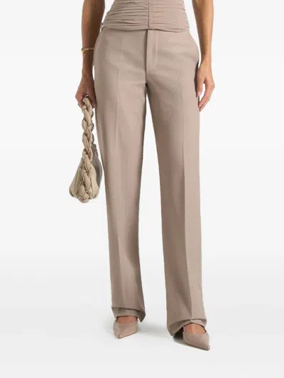 Manière De Voir Nina Tailored Trousers In Brown