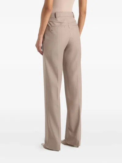 Manière De Voir Nina Tailored Trousers In Brown