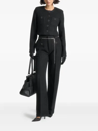 Manière De Voir Nathalie Chain-belt Tweed Trousers