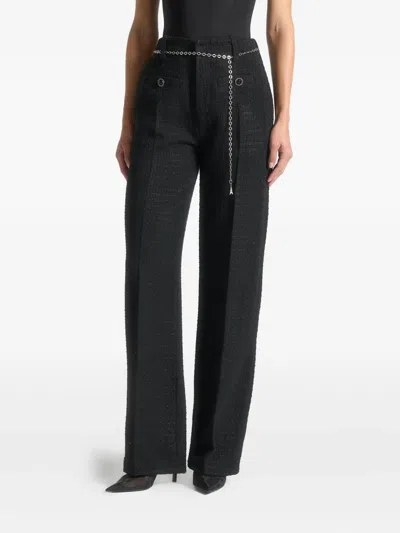 Manière De Voir Nathalie Chain-belt Tweed Trousers