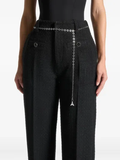 Manière De Voir Nathalie Chain-belt Tweed Trousers