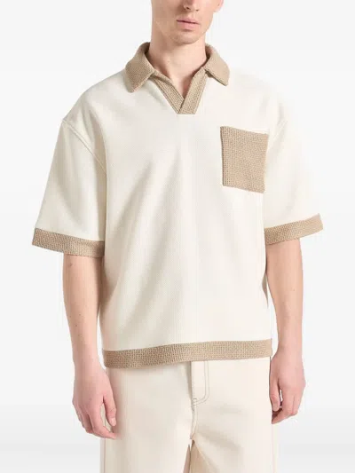 Manière De Voir Brice Contrasting-trim T-shirt