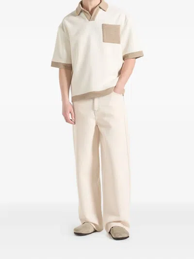 Manière De Voir Brice Contrasting-trim T-shirt