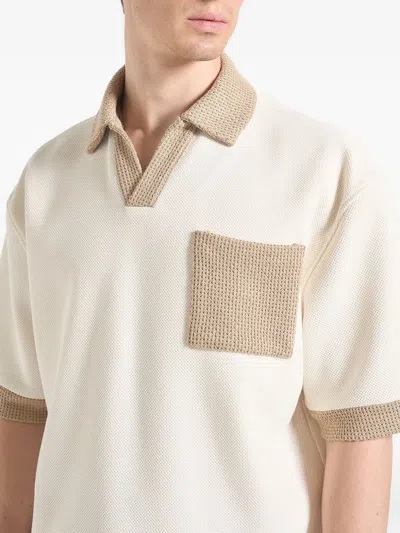 Manière De Voir Brice Contrasting-trim T-shirt