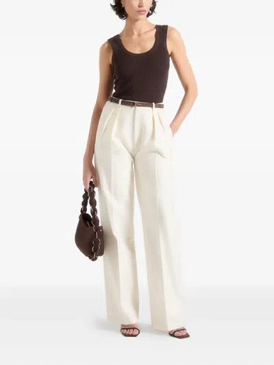 Manière De Voir Julie Pleat-detailing Trousers