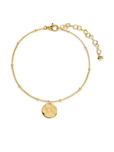 Monica Vinader Gold Siren Muse Disc Chain Bracelet In Gold