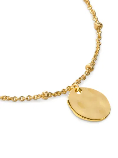 Monica Vinader Gold Siren Muse Disc Chain Bracelet In Gold