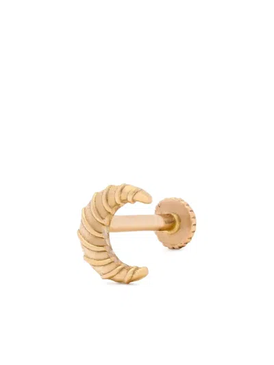 Foen 14k Yellow Gold Moon Piercing
