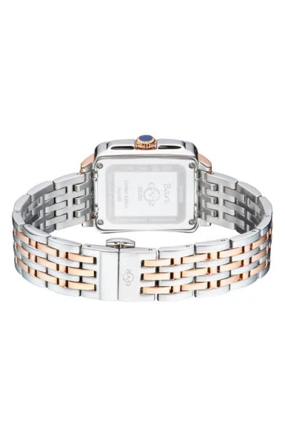 Gv2 Bari Mother Of Pearl Diamond Bracelet Watch, 34mm X 30mm