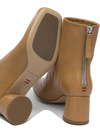 Halmanera Ankle Boots Beige In Brown