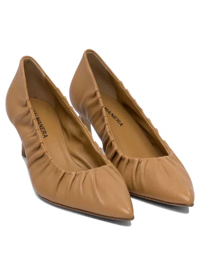 Halmanera 55mm Vale Pleated Pointed-toe Pumps