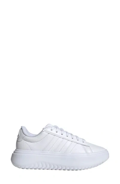 Adidas Originals Adidas Grand Platform Sneaker In White