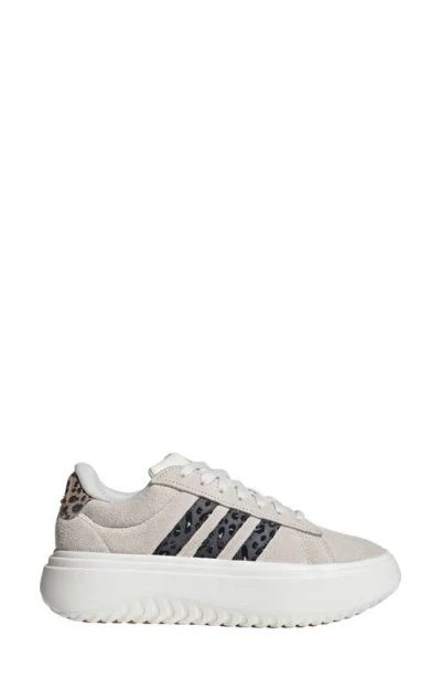 Adidas Originals Adidas Grand Platform Sneaker In White