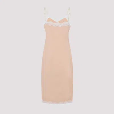 Carven Peony Lingerie Dress With Adjustable Straps In Neutral