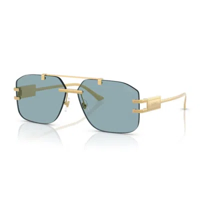 Versace 0ve2275 Damier Plaque 100280 Oro Glasses