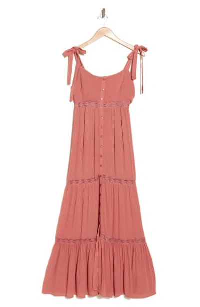 By Design Sicily Lace Tiered Maxi Dress